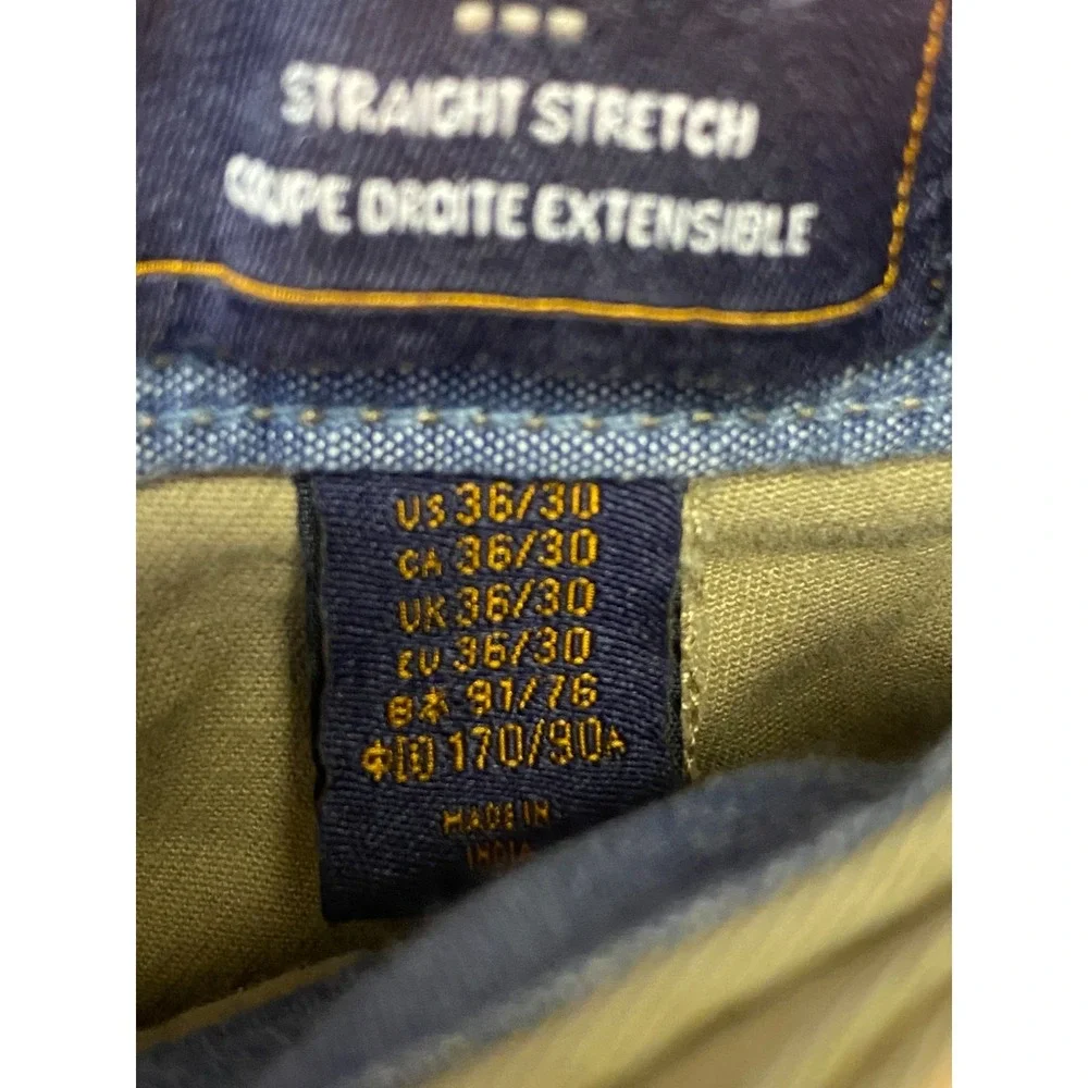 Gap Khakis Men's Pants 36/30 Tan Straight Stretch Chino